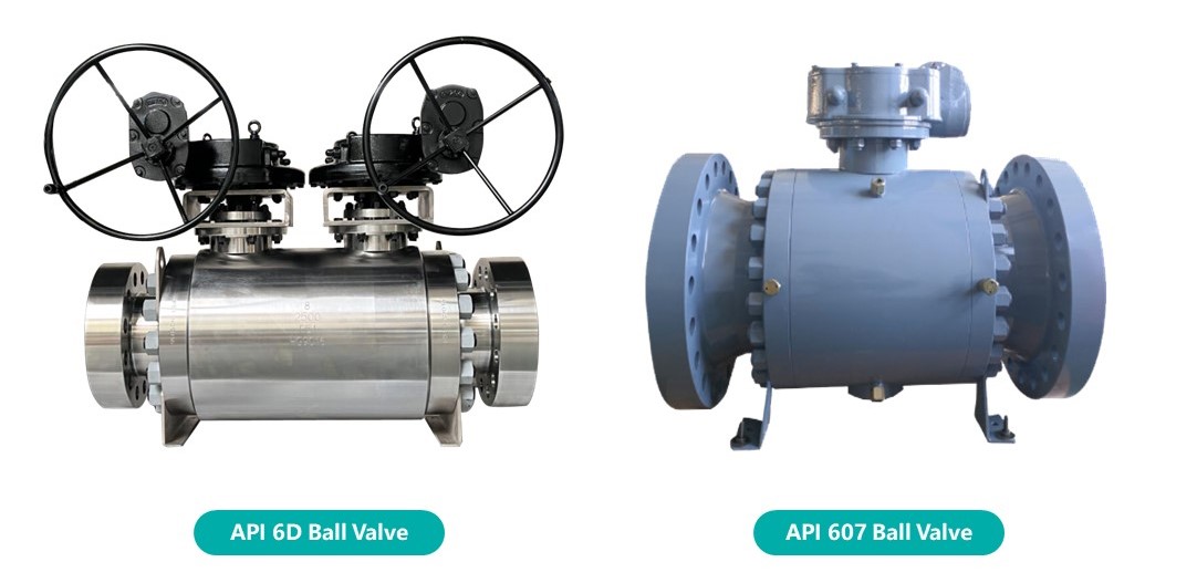 API 607 ball valves API 6D ball valves
