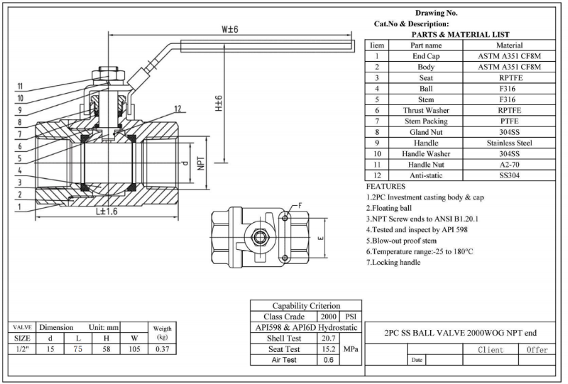 Floating Ball Valve