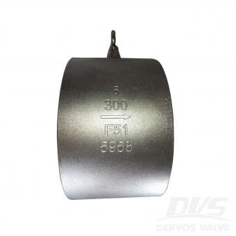 6 300LB осевой обратный клапан, межфланцевый тип, корпус SS2205