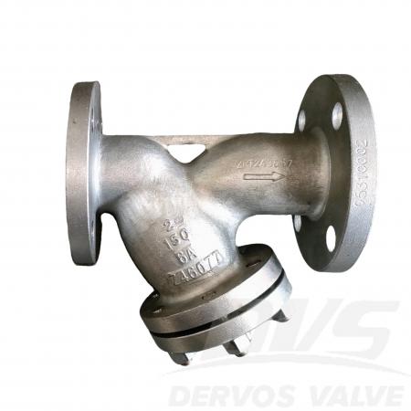 2-дюймовый Y-образный сетчатый фильтр из дуплексной нержавеющей стали на 150 фунтов, ASME B16.34 RF