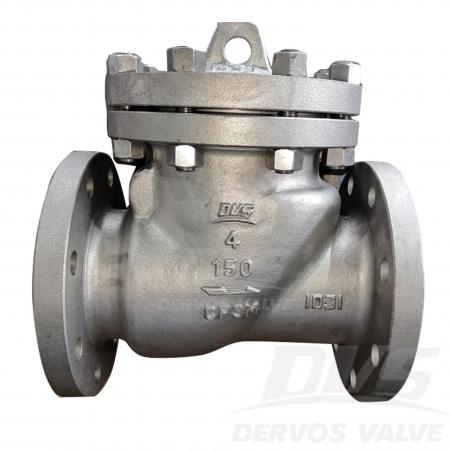 Обратный клапан из нержавеющей стали, 4 дюйма, 150 фунтов, CF3M RF, API 6D