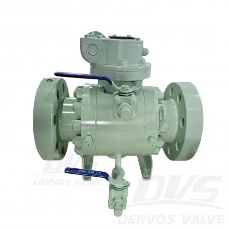 Шаровой кран с цапфовым креплением DN100 PN160 A105 EN1092-1 D