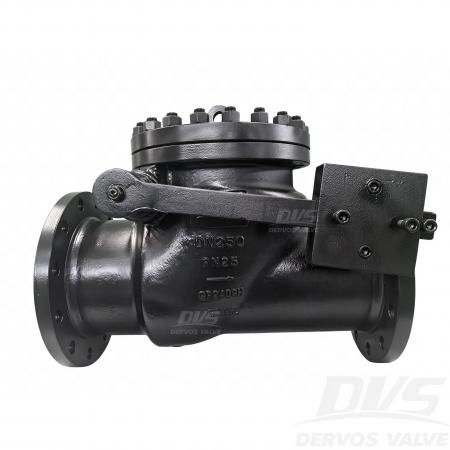 Обратный поворотный клапан из литой стали DN250 PN25 GP240GH EN 14341