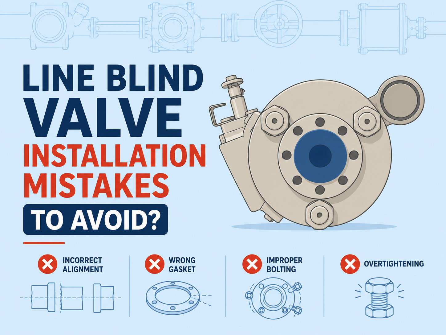 Line Blind Valve Installation Mistakes to Avoid