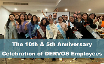 Празднование 10-летия и 5-летия сотрудников DERVOS