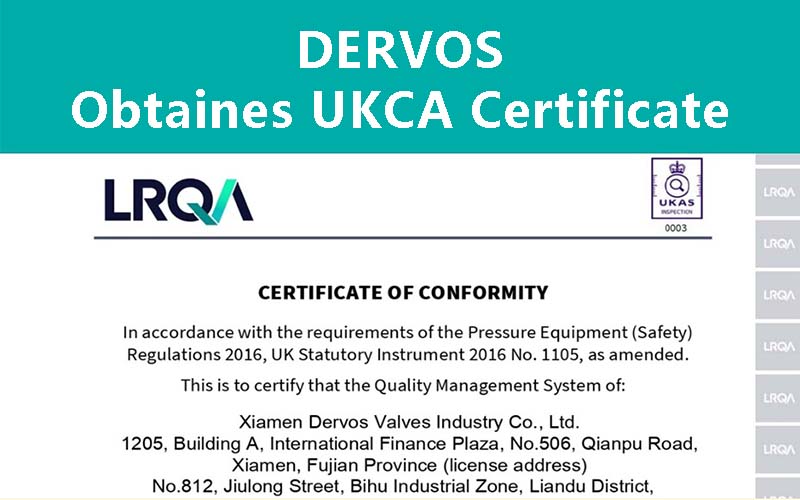 DERVOS получает сертификат UKCA