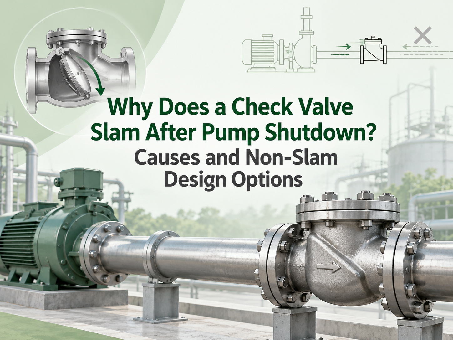 Why Does a Check Valve Slam After Pump Shutdown? Causes and Non-Slam Design Options